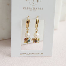 Load image into Gallery viewer, Sasha Tourmaline and Pearl Drop Earrings