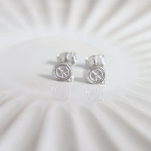 Load image into Gallery viewer, Peace, Love and Happiness Stud Earrings - Elisa Maree Jewelry
