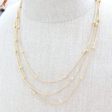 Load image into Gallery viewer, Triple Satellite Chain Necklace - Elisa Maree Jewelry