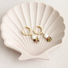 Load image into Gallery viewer, Sasha Tourmaline and Pearl Drop Earrings