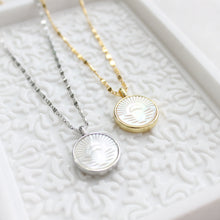 Load image into Gallery viewer, Pearly Sunrise Pendant Necklace - Elisa Maree Jewelry