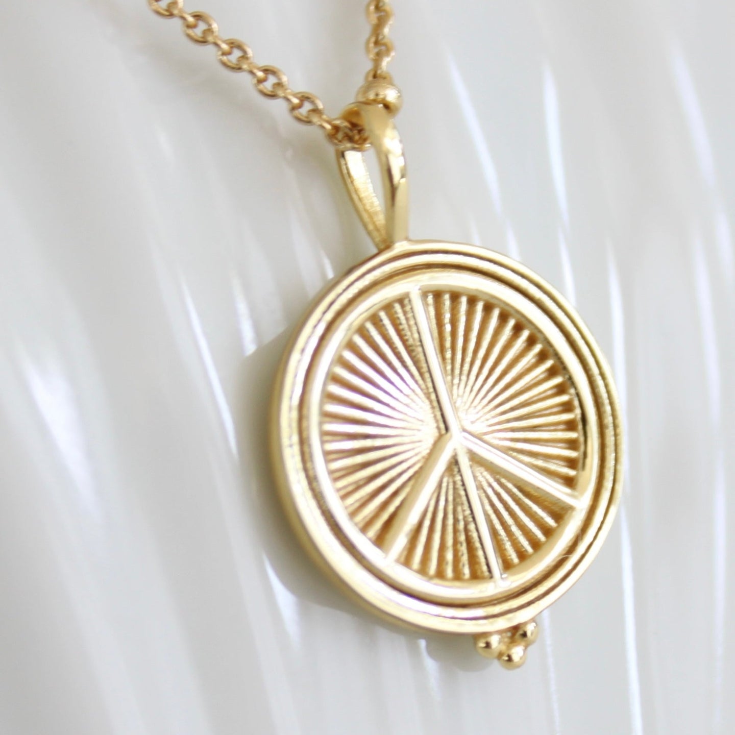 Peace, Love and Happiness Pendant Necklace