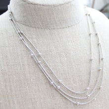 Load image into Gallery viewer, Triple Satellite Chain Necklace - Elisa Maree Jewelry