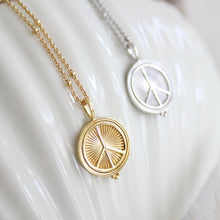 Load image into Gallery viewer, Peace, Love and Happiness Pendant Necklace - Elisa Maree Jewelry