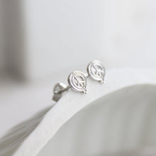 Load image into Gallery viewer, Peace, Love and Happiness Stud Earrings
