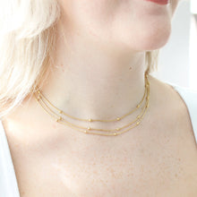 Load image into Gallery viewer, Triple Satellite Chain Necklace
