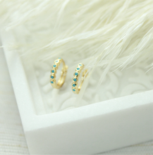 Load image into Gallery viewer, Bluebird Huggie Hoop