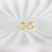 Load image into Gallery viewer, Peace, Love and Happiness Stud Earrings - Elisa Maree Jewelry