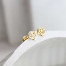 Load image into Gallery viewer, Peace, Love and Happiness Stud Earrings - Elisa Maree Jewelry
