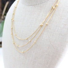 Load image into Gallery viewer, Triple Satellite Chain Necklace - Elisa Maree Jewelry