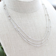 Load image into Gallery viewer, Triple Satellite Chain Necklace

