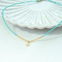 Load image into Gallery viewer, Turquoise Sun Beaded necklace