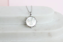 Load image into Gallery viewer, Bee Devine Etched Mother of Pearl Necklace - Elisa Maree Jewelry
