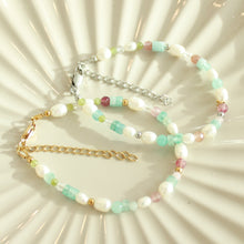 Load image into Gallery viewer, Seaglass Pearl and glass bead Bracelet - Elisa Maree Jewelry