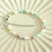 Load image into Gallery viewer, Seaglass Pearl and glass bead Bracelet - Elisa Maree Jewelry