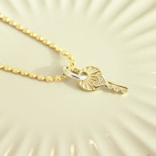 Load image into Gallery viewer, Key to My Heart Mixed Metal Necklace - Elisa Maree Jewelry