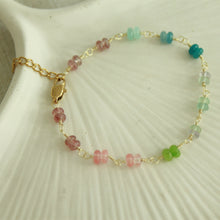 Load image into Gallery viewer, Seaside Rainbow Stone Bracelet - Elisa Maree Jewelry