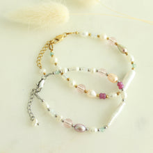 Load image into Gallery viewer, Festival Pearl and glass bead Bracelet - Elisa Maree Jewelry