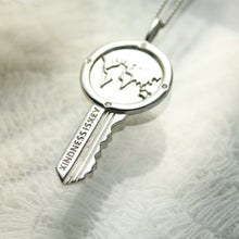 Load image into Gallery viewer, Kindness Is Key to the world Pendant Necklace - Elisa Maree Jewelry