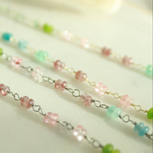 Load image into Gallery viewer, Seaside Rainbow Stone Necklace - Elisa Maree Jewelry