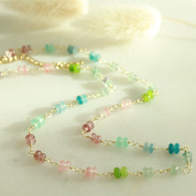 Load image into Gallery viewer, Seaside Rainbow Stone Necklace - Elisa Maree Jewelry