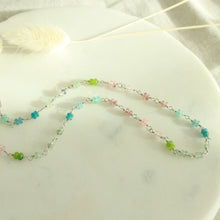 Load image into Gallery viewer, Seaside Rainbow Stone Necklace - Elisa Maree Jewelry