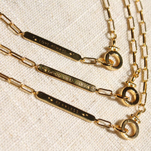 Load image into Gallery viewer, Intention Mini Paperclip Chain - Elisa Maree Jewelry