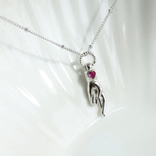 Load image into Gallery viewer, Wear your Heart on your Sleeve and be Lucky in Love Pendant Necklace - Elisa Maree Jewelry