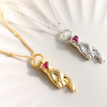 Load image into Gallery viewer, Wear your Heart on your Sleeve and be Lucky in Love Pendant Necklace - Elisa Maree Jewelry