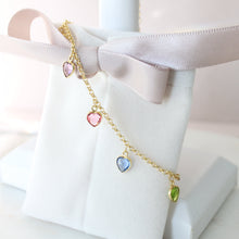 Load image into Gallery viewer, Valentina Heart Charm Bracelet - Elisa Maree Jewelry