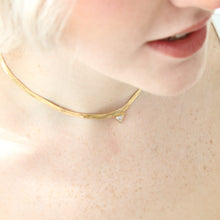 Load image into Gallery viewer, Harlem Triangle Herringbone Choker Chain - Elisa Maree Jewelry