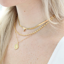 Load image into Gallery viewer, Harlem Triangle Herringbone Choker Chain - Elisa Maree Jewelry