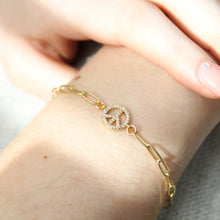 Load image into Gallery viewer, Peace Paperclip Bracelet
