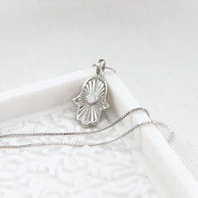 Load image into Gallery viewer, Devine Protection Hamsa Pendant Necklace - Elisa Maree Jewelry