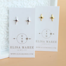 Load image into Gallery viewer, Nova Star Stud Earrings - Elisa Maree Jewelry