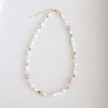 Load image into Gallery viewer, Pearl Festival Necklace- Mixed Pearl, Crystal and Seaglass Necklace - Elisa Maree Jewelry