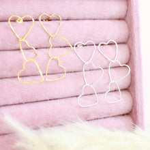 Load image into Gallery viewer, Cascading Hearts Earrings