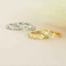 Load image into Gallery viewer, Ity Bity Heart Huggie Hoops