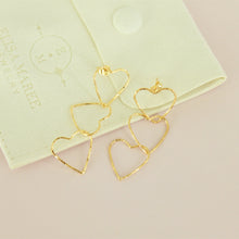 Load image into Gallery viewer, Cascading Hearts Earrings