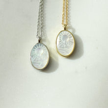 Load image into Gallery viewer, The Mountains are Calling Carved Pearl Necklace