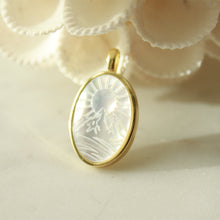 Load image into Gallery viewer, The Mountains are Calling Carved Pearl Necklace