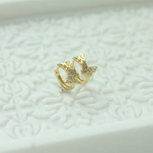 Load image into Gallery viewer, Butterfly Friendship Hoop Earrings
