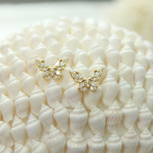 Load image into Gallery viewer, Large Crystal Butterfly Stud
