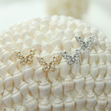 Load image into Gallery viewer, Large Crystal Butterfly Stud