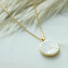 Load image into Gallery viewer, Devine Dragonfly Carved Mother of Pearl Pendant Necklace