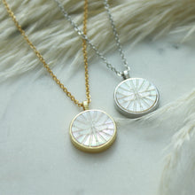 Load image into Gallery viewer, Devine Dragonfly Carved Mother of Pearl Pendant Necklace