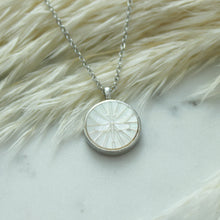 Load image into Gallery viewer, Devine Dragonfly Carved Mother of Pearl Pendant Necklace