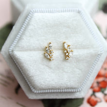 Load image into Gallery viewer, Sarah Mini Crawler Stud Earrings - Elisa Maree Jewelry