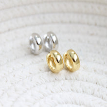 Load image into Gallery viewer, Willow Chunky Huggie Hoop Earrings - Elisa Maree Jewelry