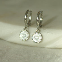Load image into Gallery viewer, Pure Heart Etched Pearl Drop Earrings - Elisa Maree Jewelry